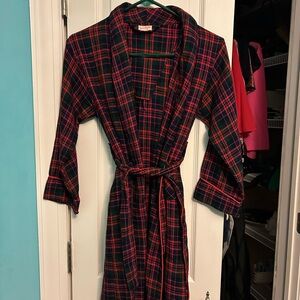 Tom'n Jerry Red and Black Plaid Robe vintage